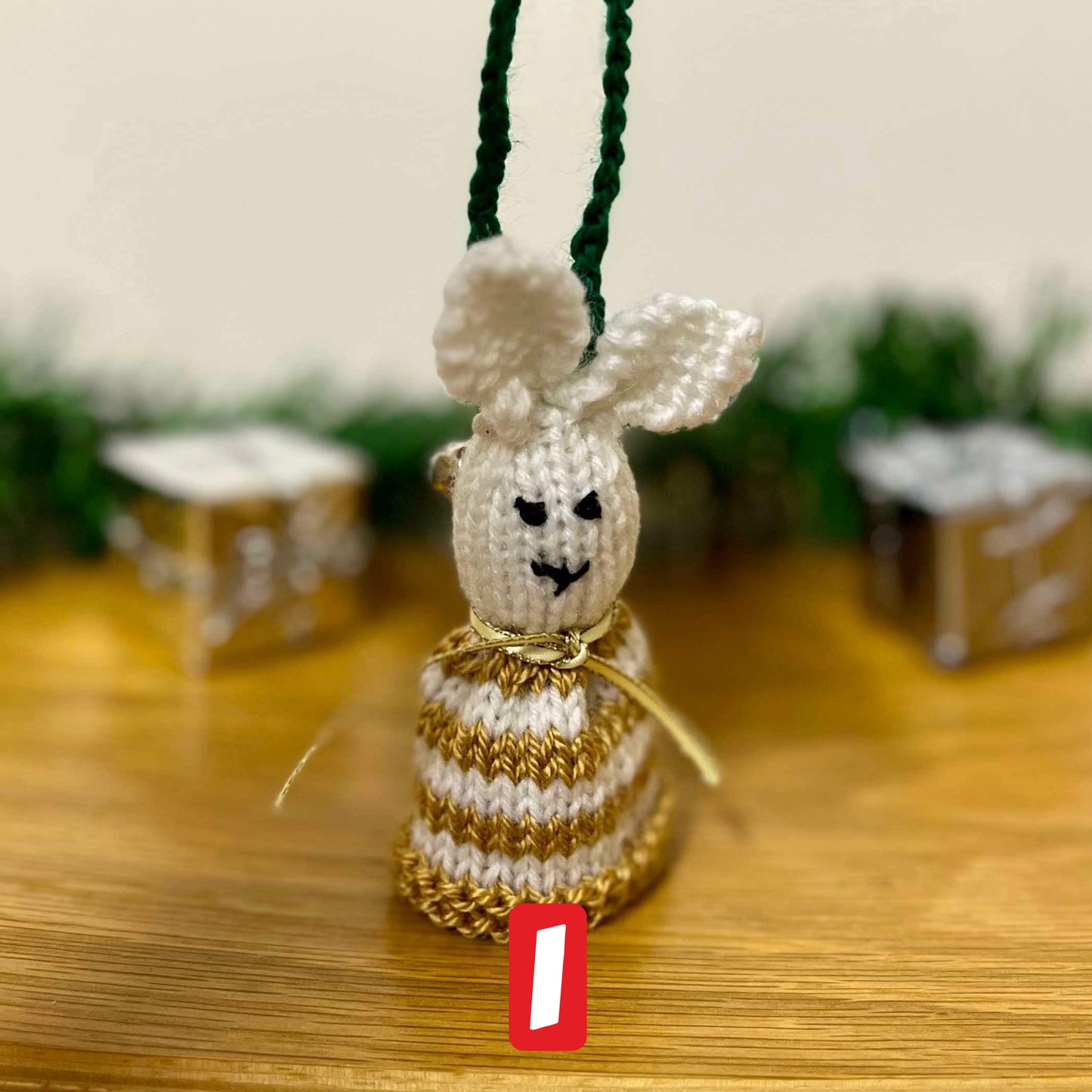 TJ Friends knitted bun decoration