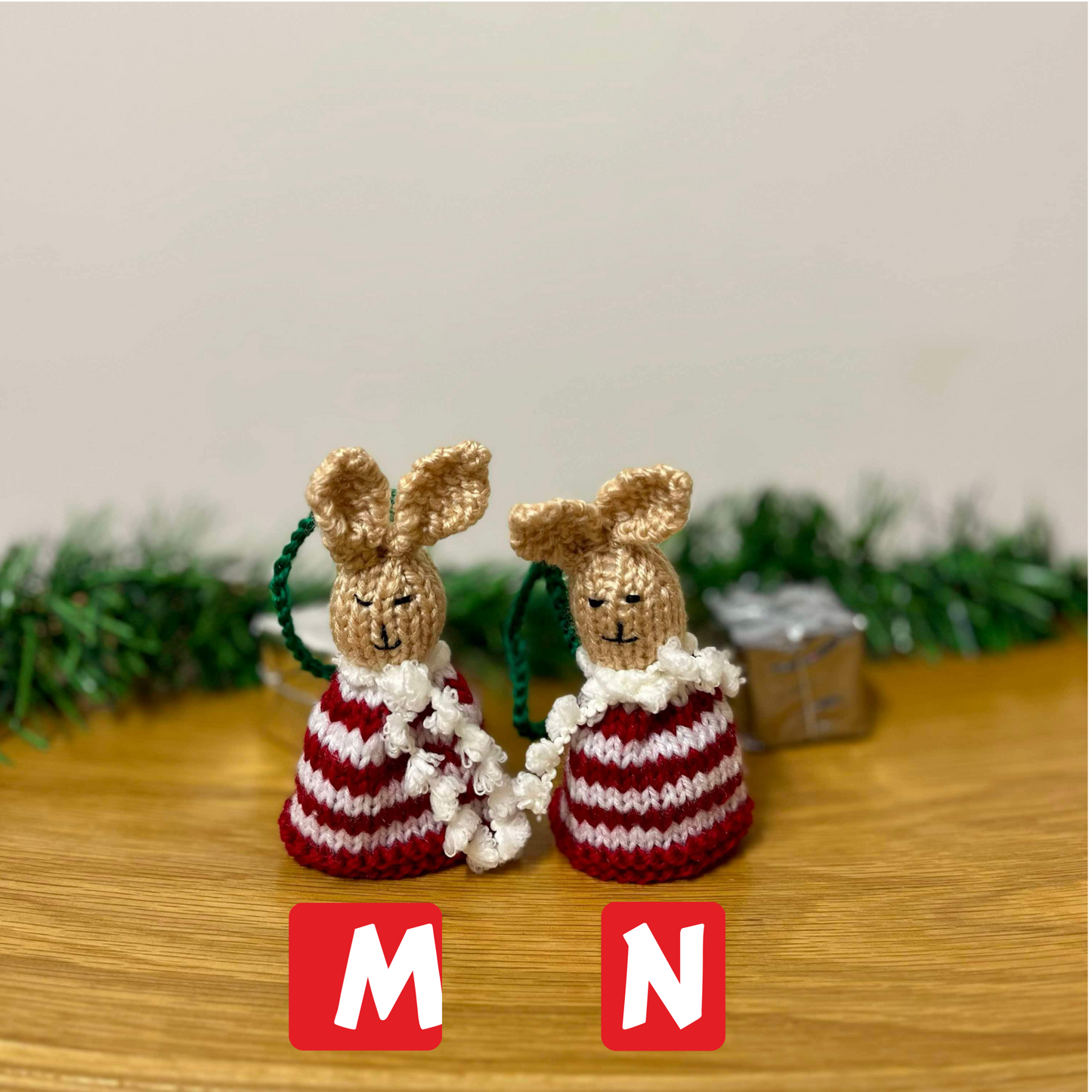 TJ Friends knitted bun decoration