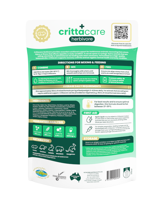 Vetafarm Critta Care 350 gram