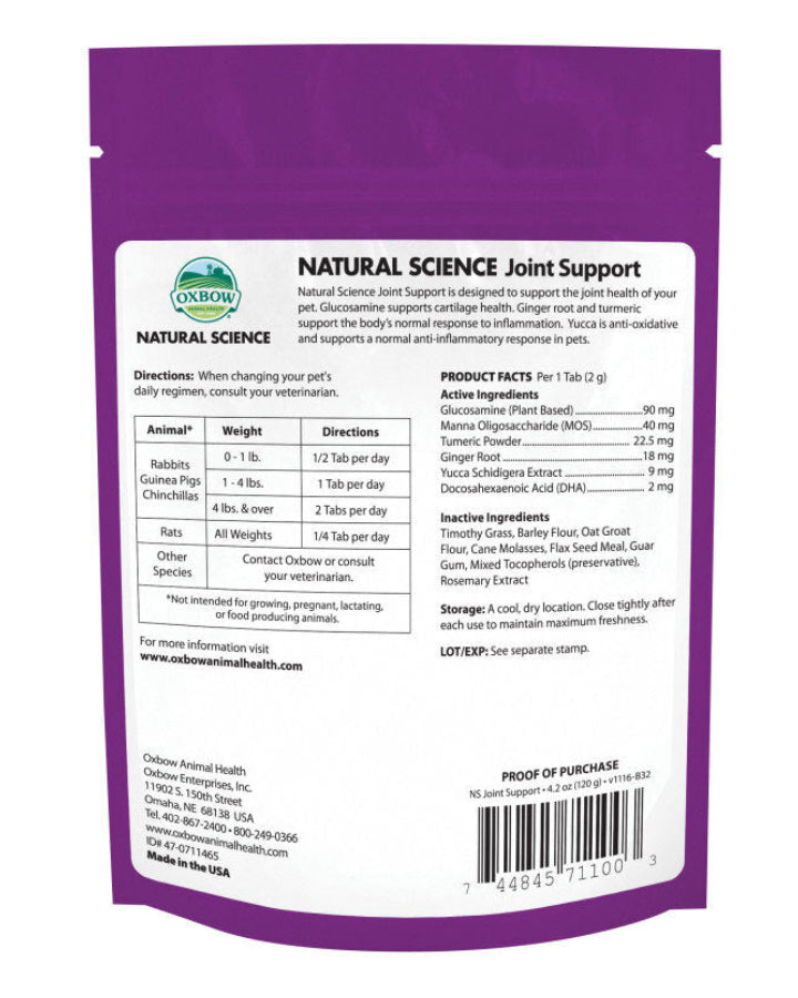 Oxbow Natural Science Joint Support