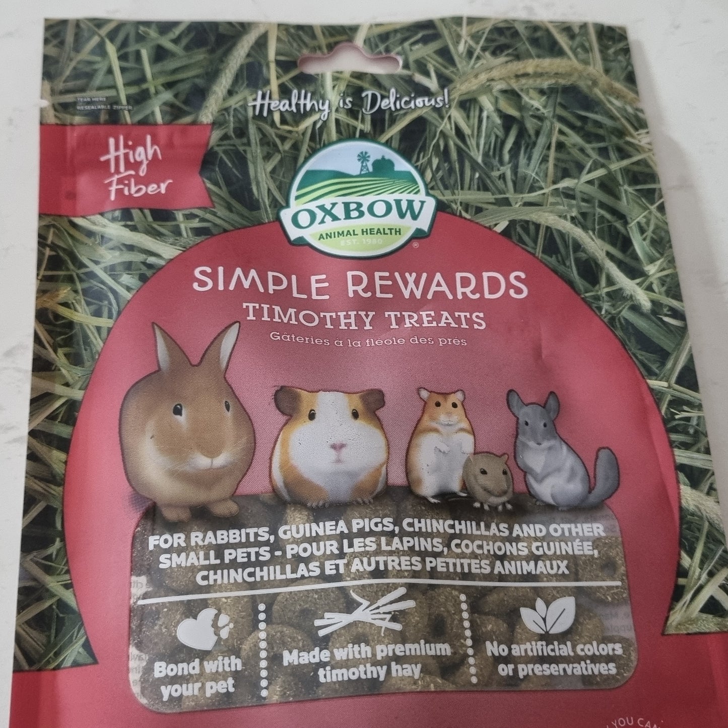 Oxbow Simple Rewards - Timothy Treats
