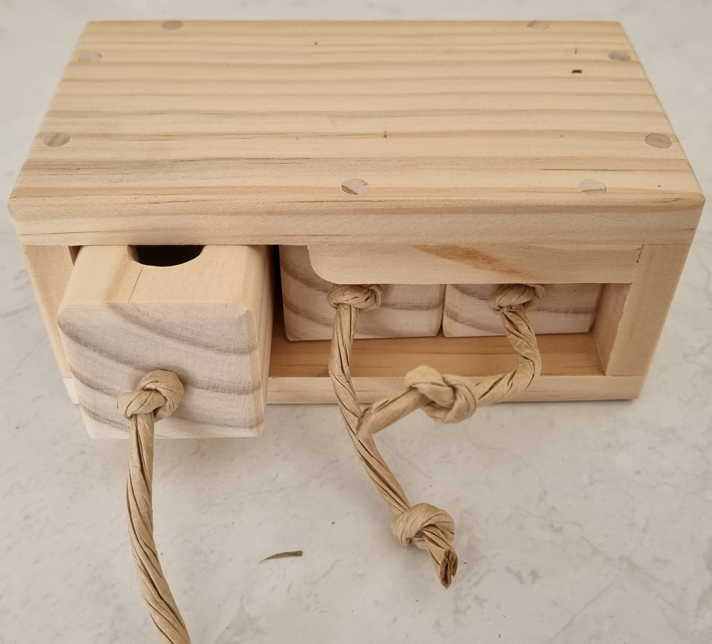 Boredom Buster! 3 drawer puzzle toy.