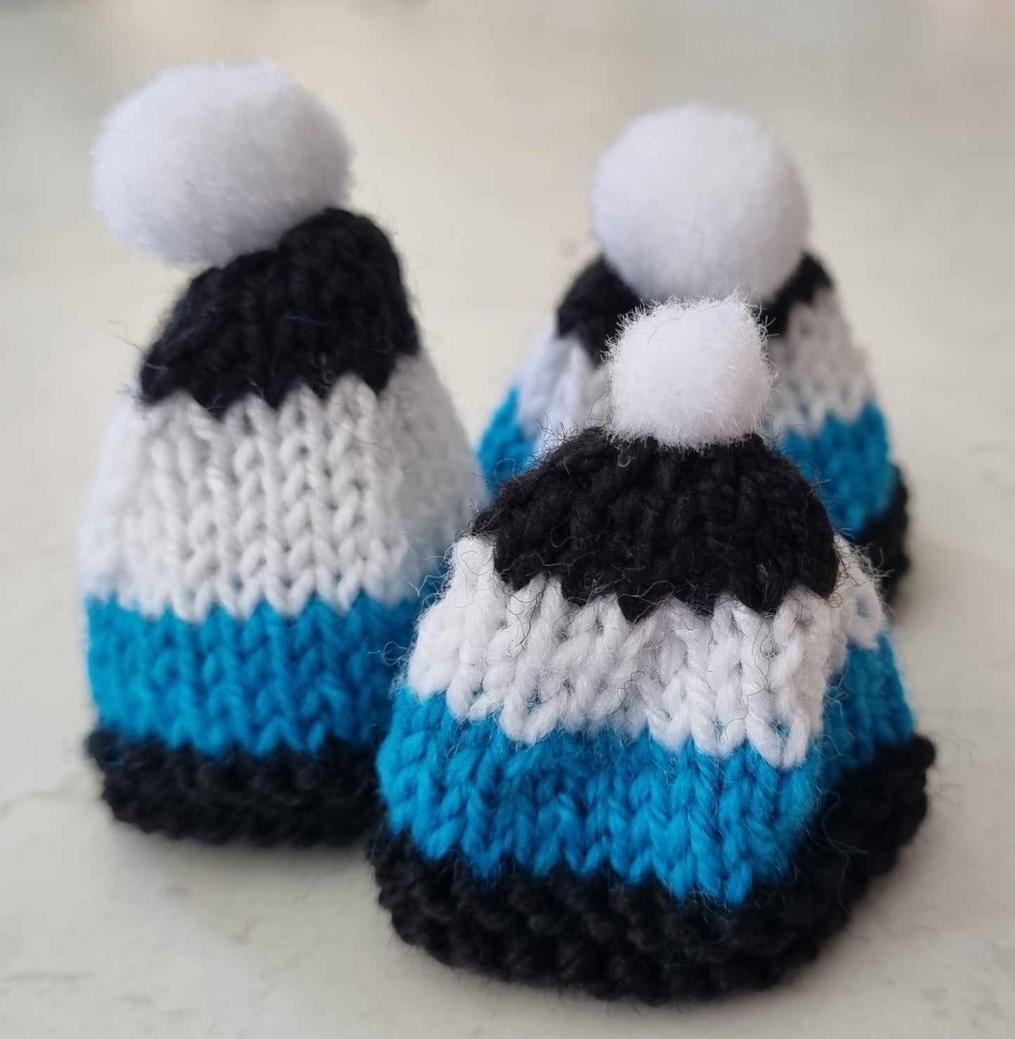 Footy Beanies - Port Power - (Small)