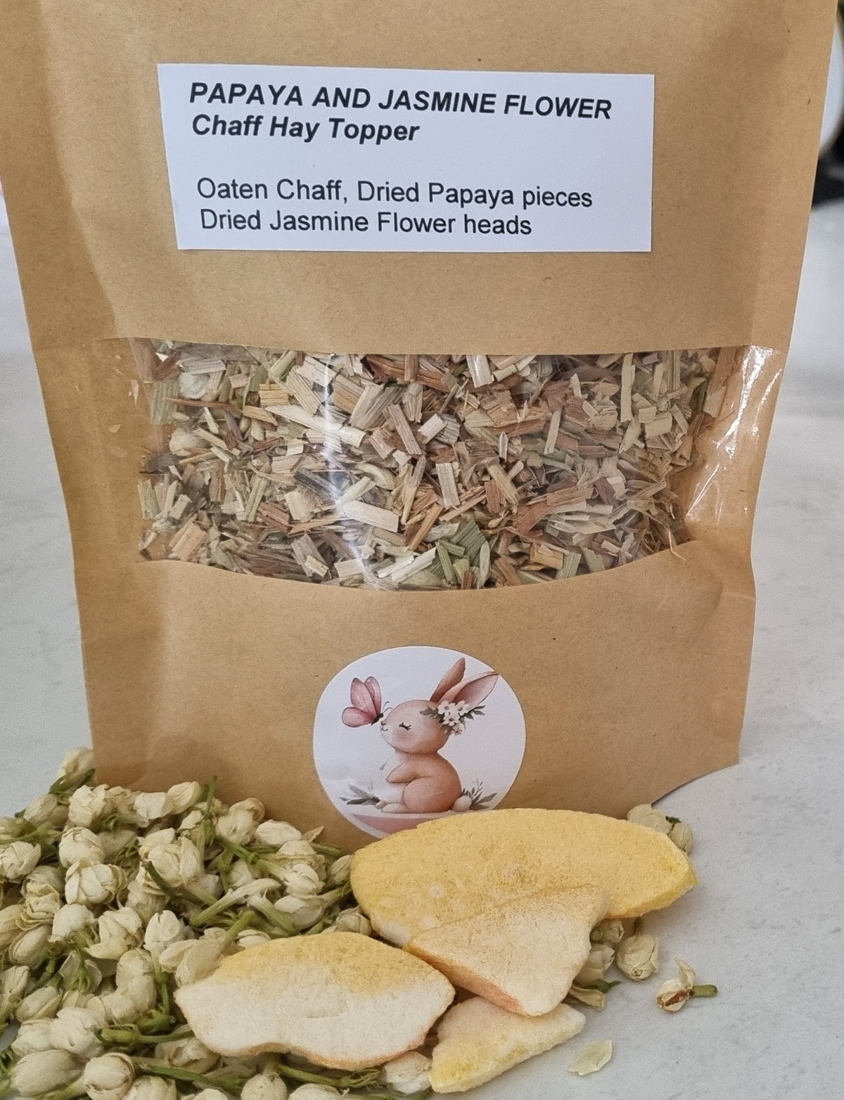 Papaya and Jasmine Flower chaff hay topper (50 gm)