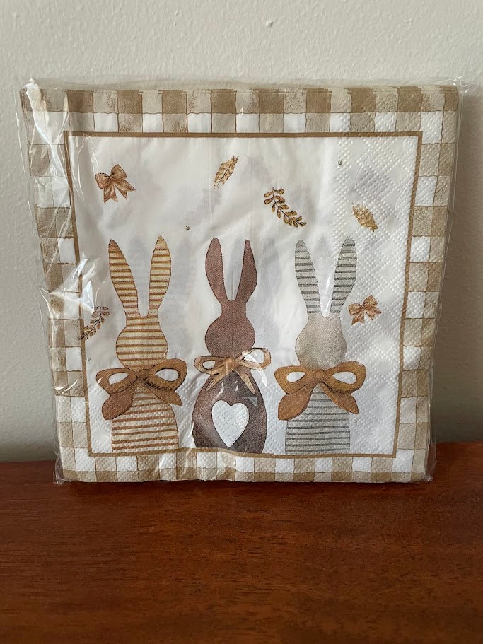 Bunny Serviettes Pkt 20