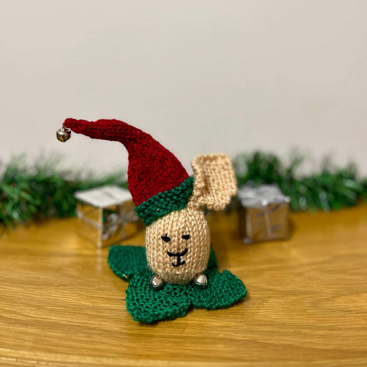 TJ Friends knitted Elf-bun decoration