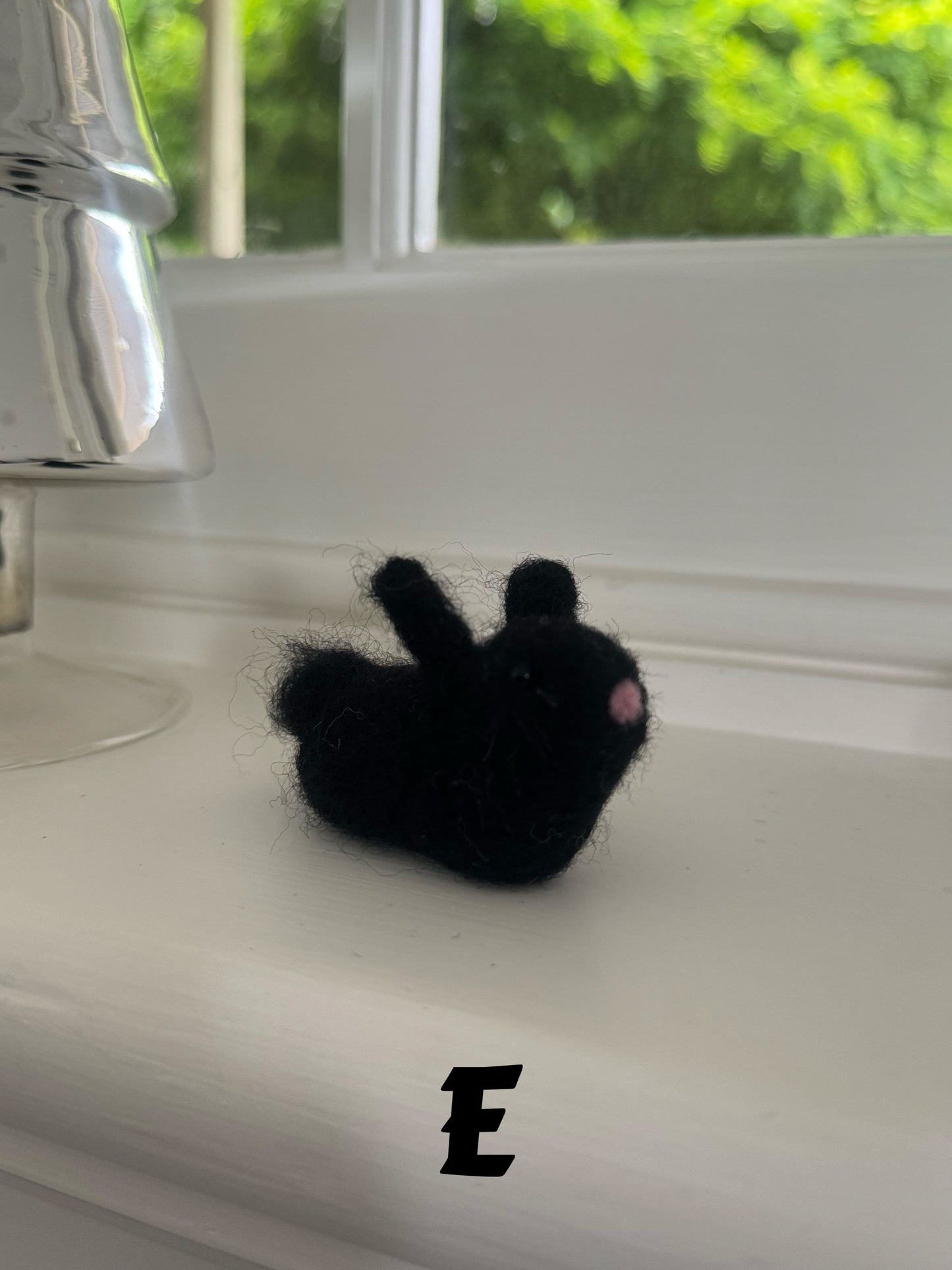 Mini felted bunny
