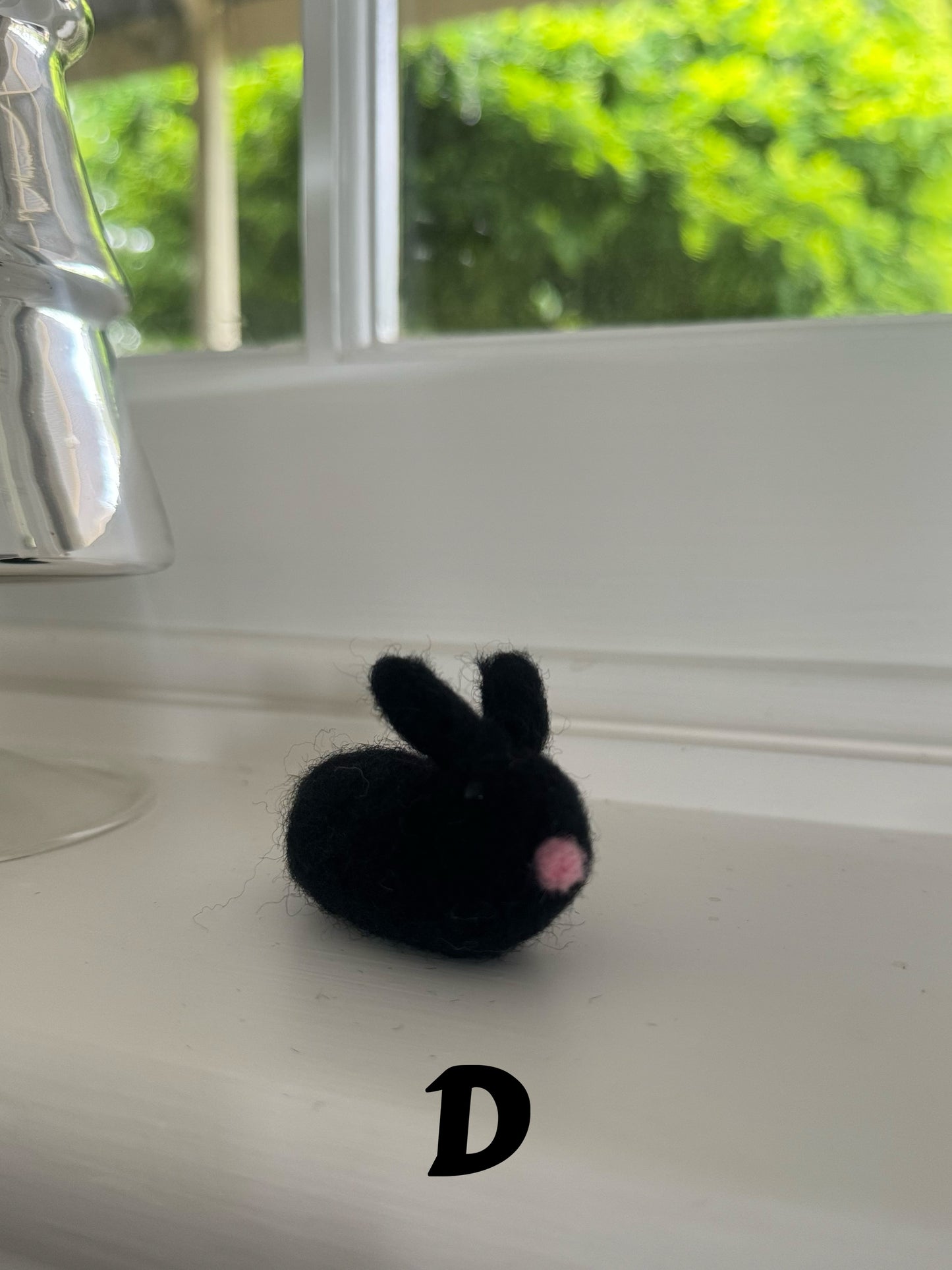 Mini felted bunny