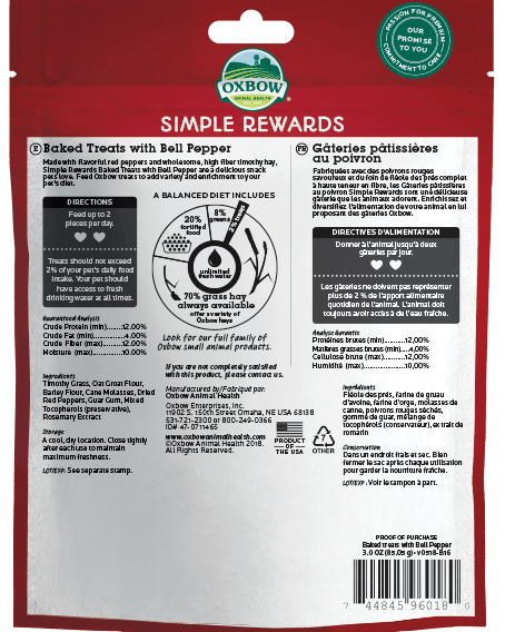Simple Rewards Baked Treats with Bell Pepper 85g