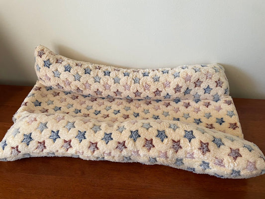 Plush Bunny Bed  Cream/Peach Large