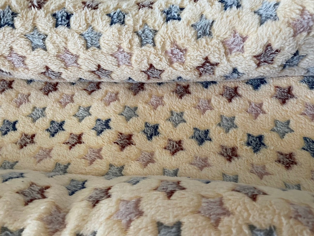 Plush Bunny Bed  Cream/Peach Large