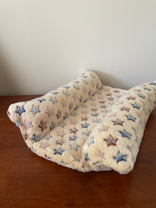 Plush Bunny Bed  Cream/Peach Small