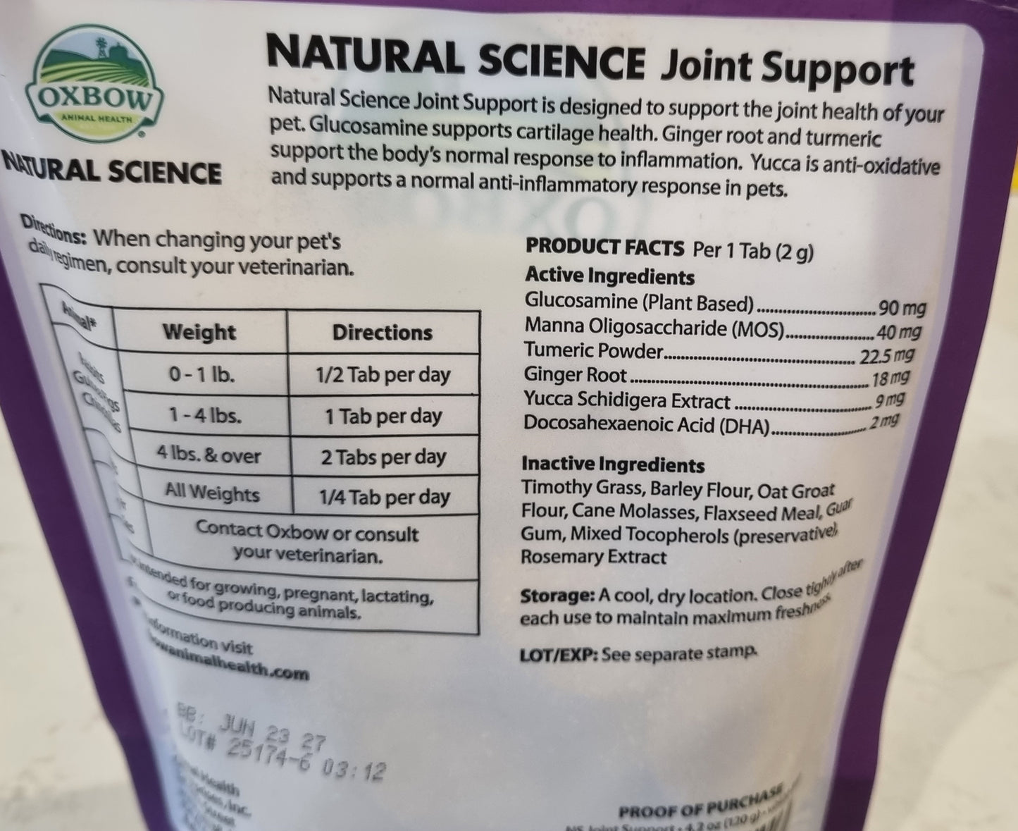 Oxbow Natural Science Joint Support (p)
