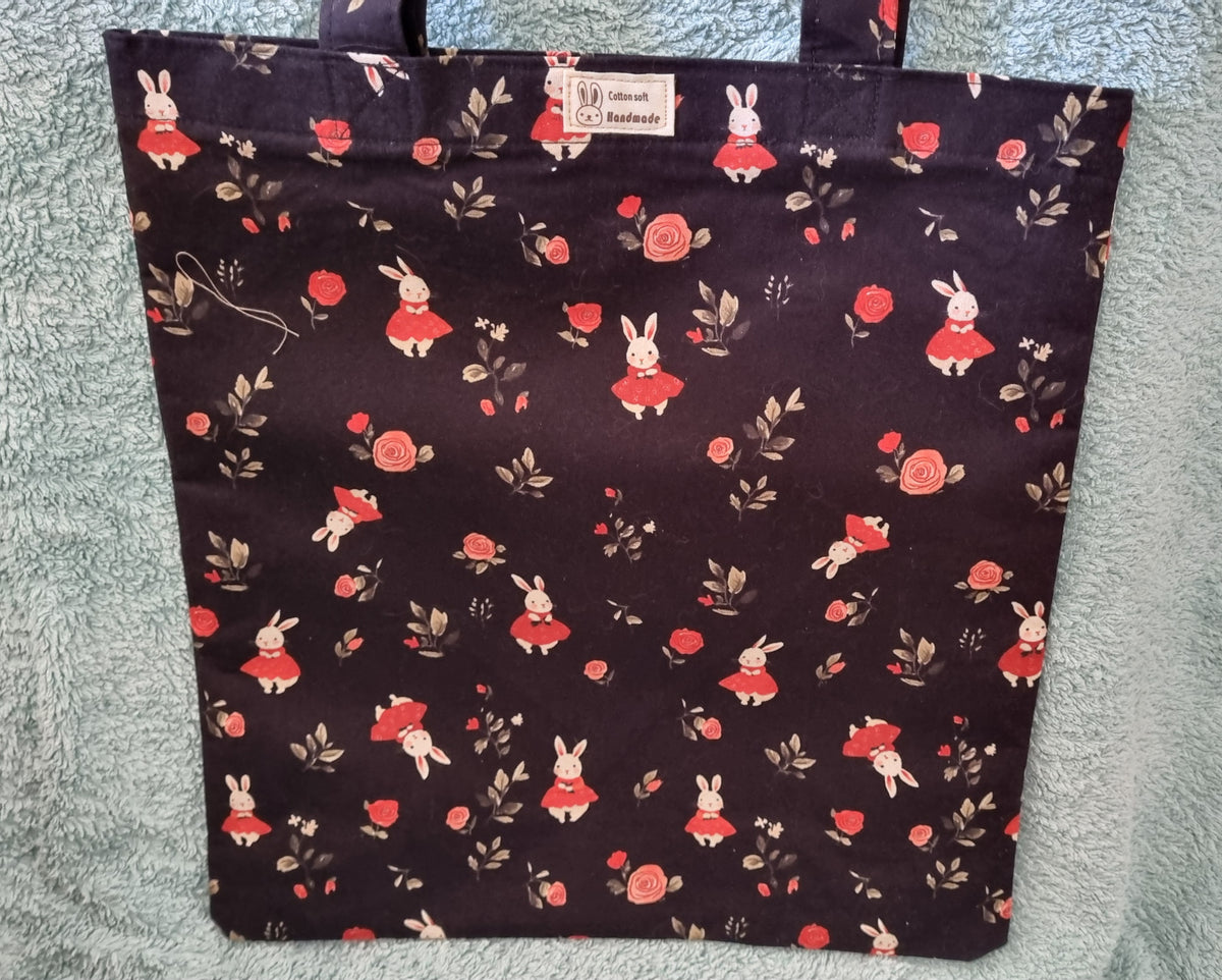 Tote Bag and matching framed cosmetic purse set