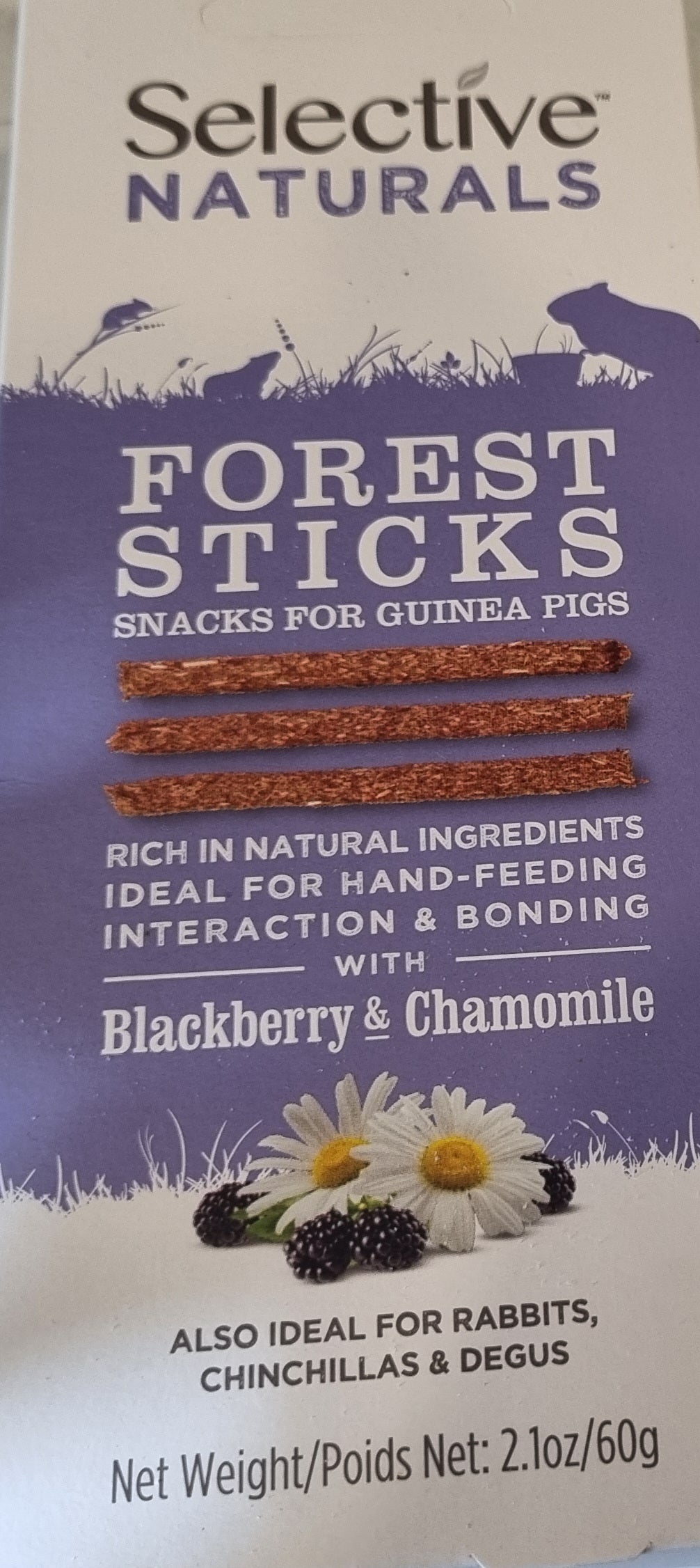 Selective Naturals, Forest Sticks, Blackberry and Chamomile.