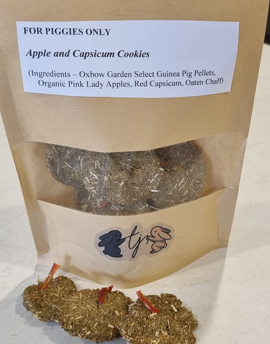 Guinea Pig Capsicum and Apple Cookies