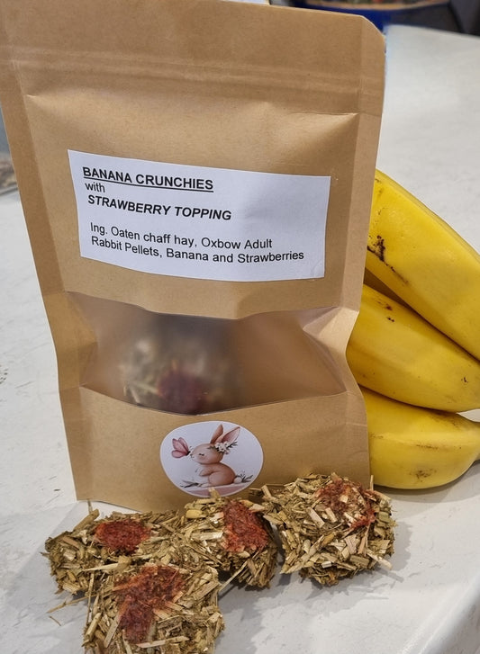 Banana Crunchies with Strawberry Topping (3 per pack)
