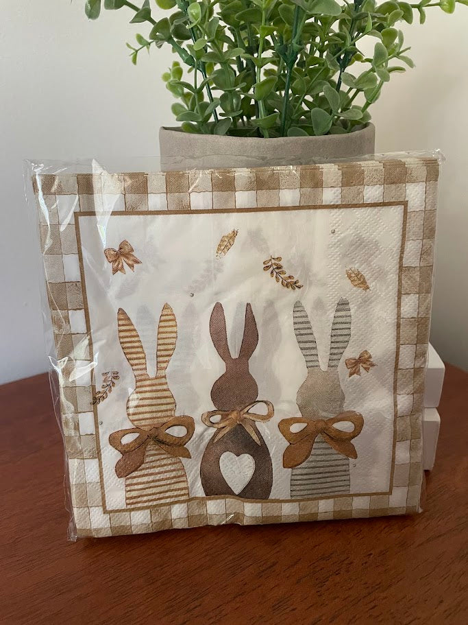 Bunny Serviettes Pkt 20