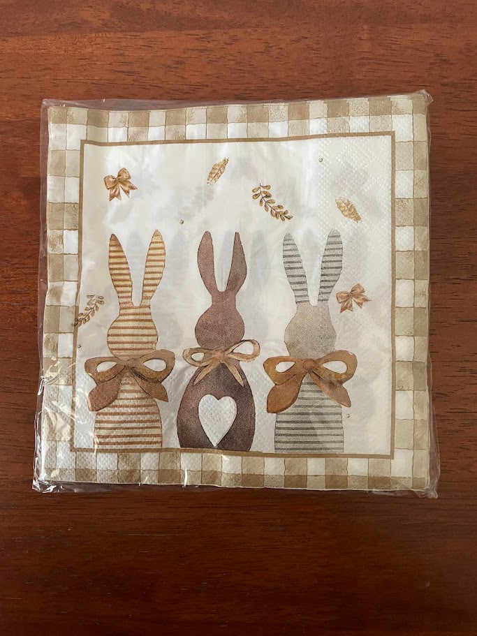 Bunny Serviettes Pkt 20